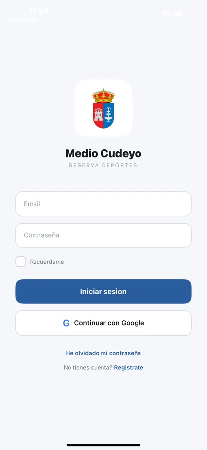 App de reservas con la marca del Ayuntamiento de Medio Cudeyo